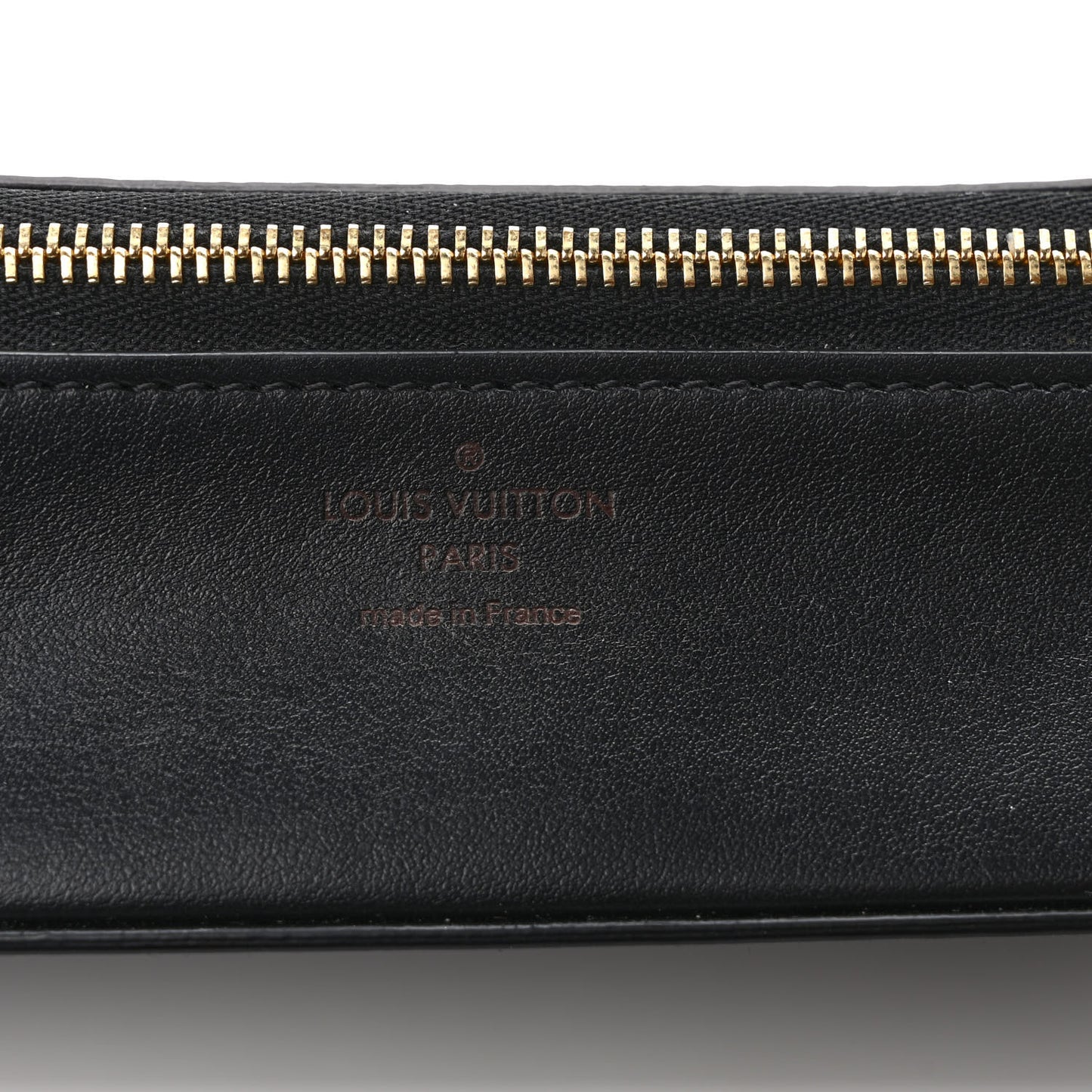 Monogram Emilie Zippered Sunglasses Case Black