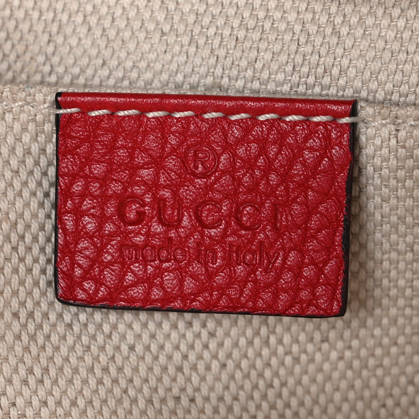 Pebbled Calfskin Small Soho Disco Bag Tabasco Red