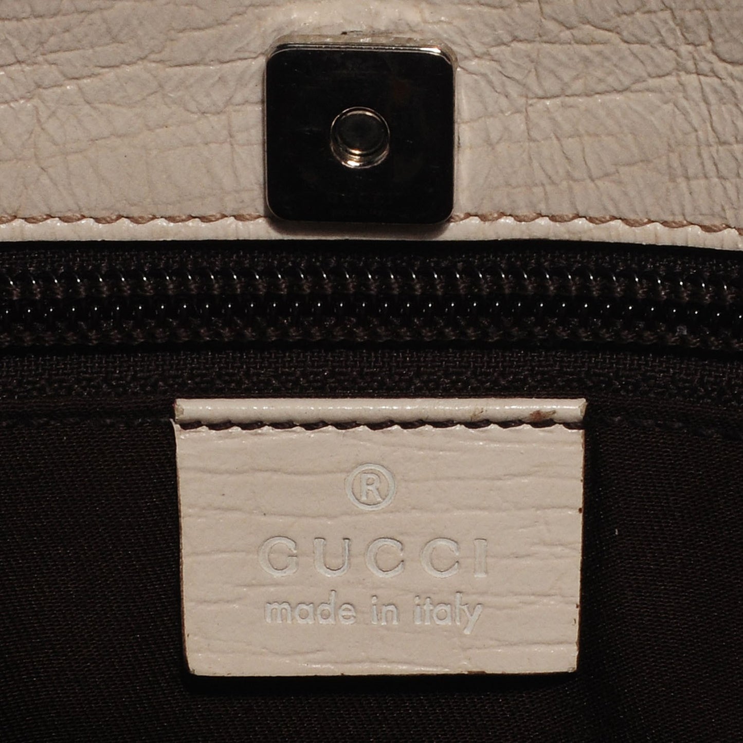 Coated Canvas Monogram Medium Joy Tote Off White