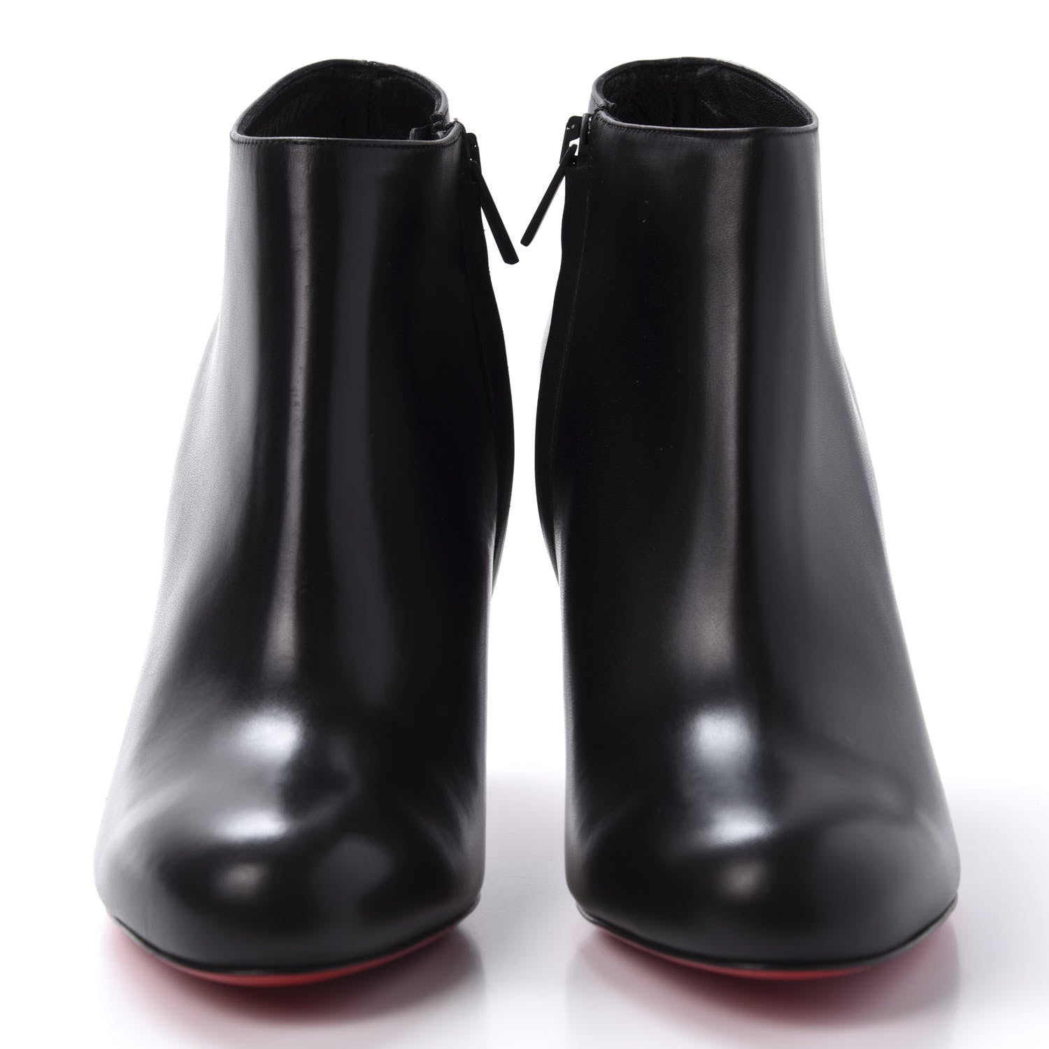 Christian Louboutin Calfskin Belle 85 Ankle Boots 38.5 Black 2 of 9