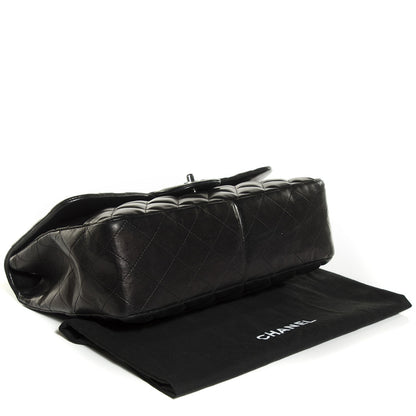 Chanel Lambskin Quilted Jumbo Single Flap Black 4 of 8