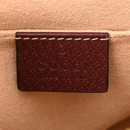 Gucci Textured Calfskin Web Small Ophidia Dome Shoulder Bag Vintage Bordeaux 6 of 10