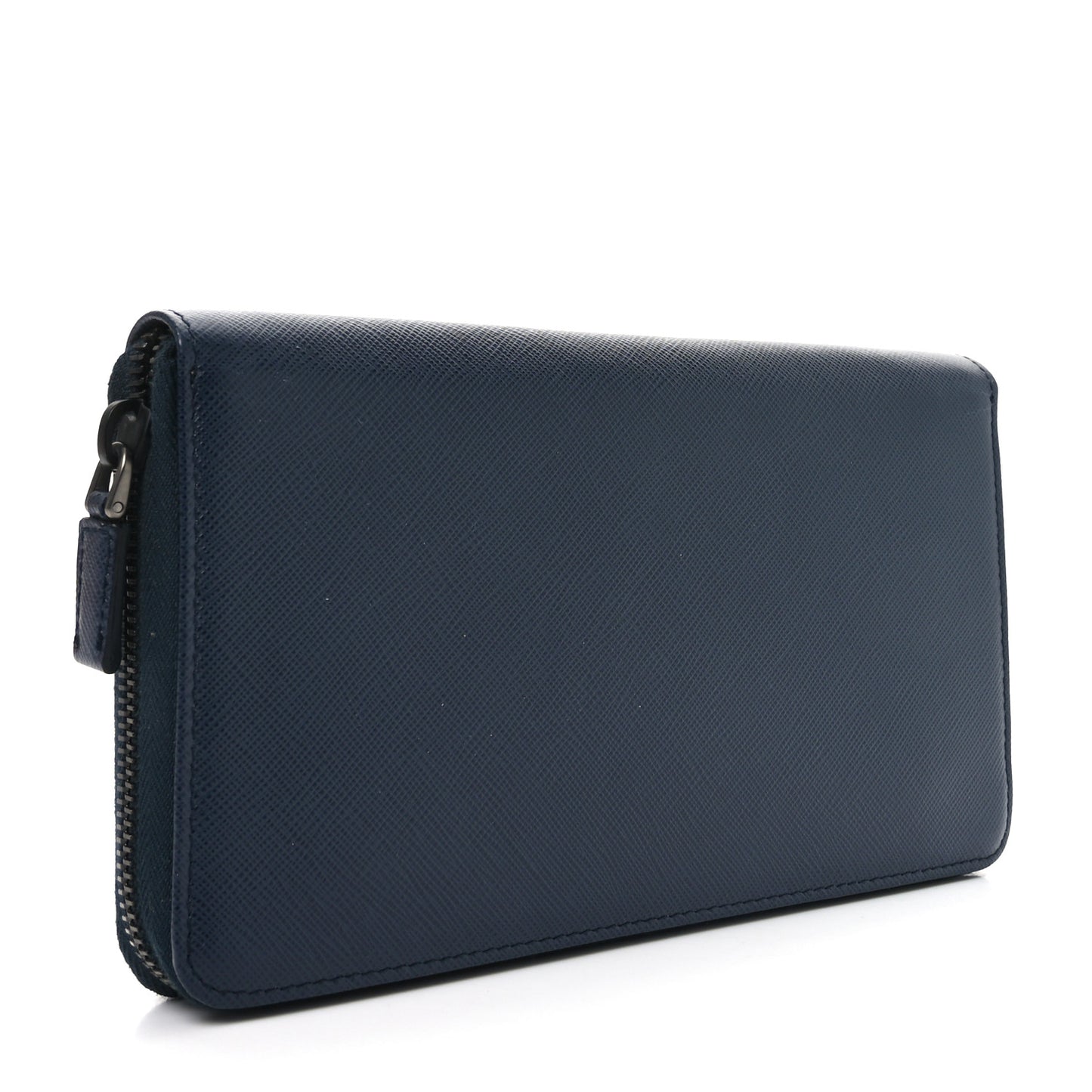 Saffiano Metal Large Zip Around Travel Wallet Baltico