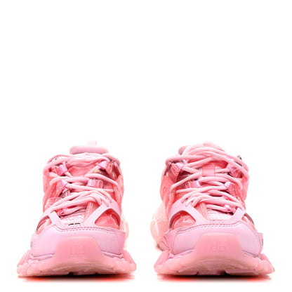 Balenciaga Fabric Mesh Clear Sole Womens Triple S Sneakers 36 Pink 2 of 9