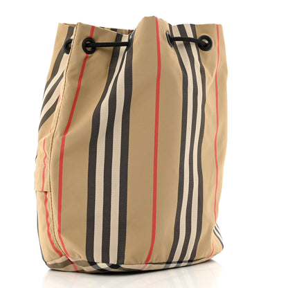 Burberry Econyl Icon Stripe Phoebe Drawcord Pouch Archive Beige 3 of 8