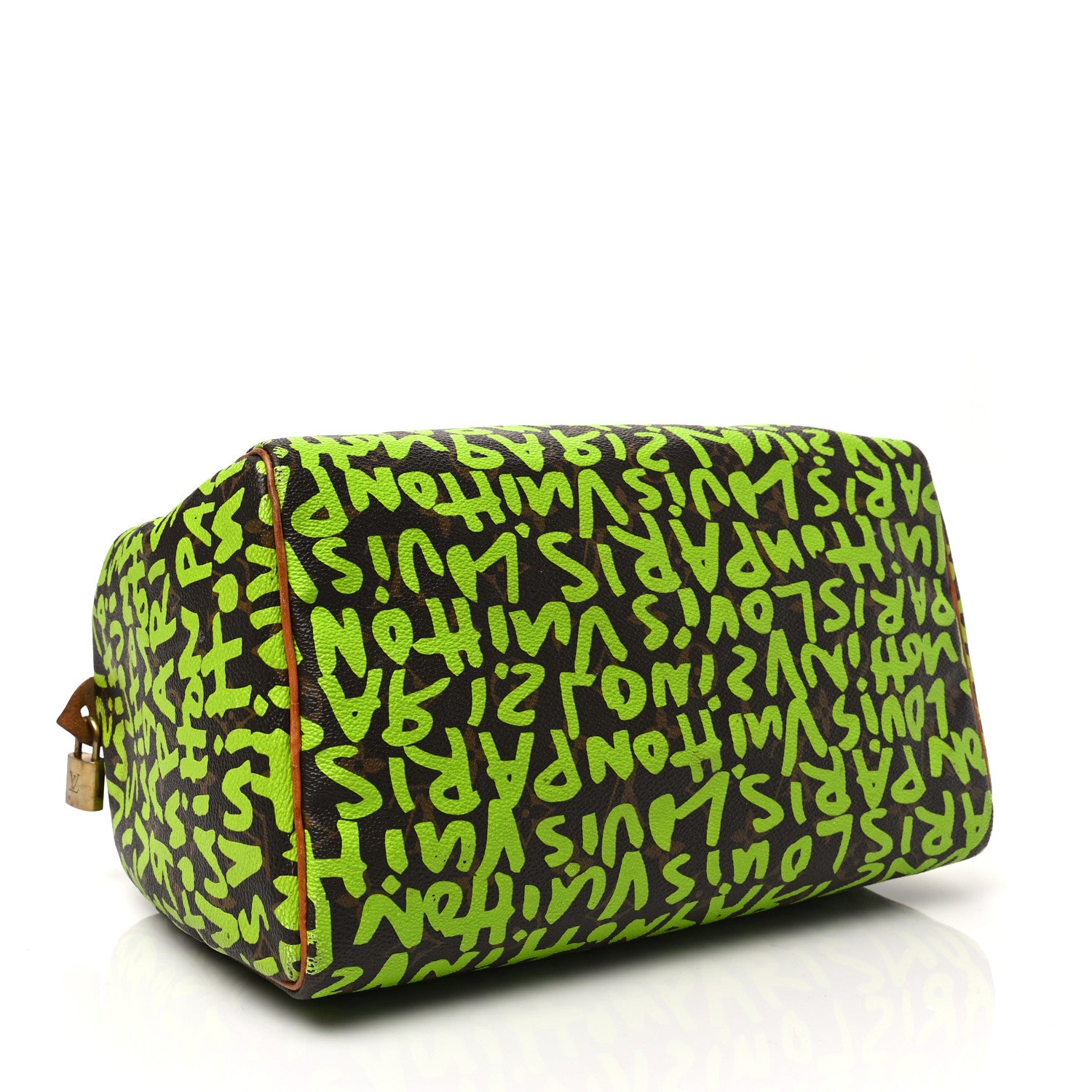 Louis Vuitton Monogram Graffiti Speedy 30 Green 4 of 10