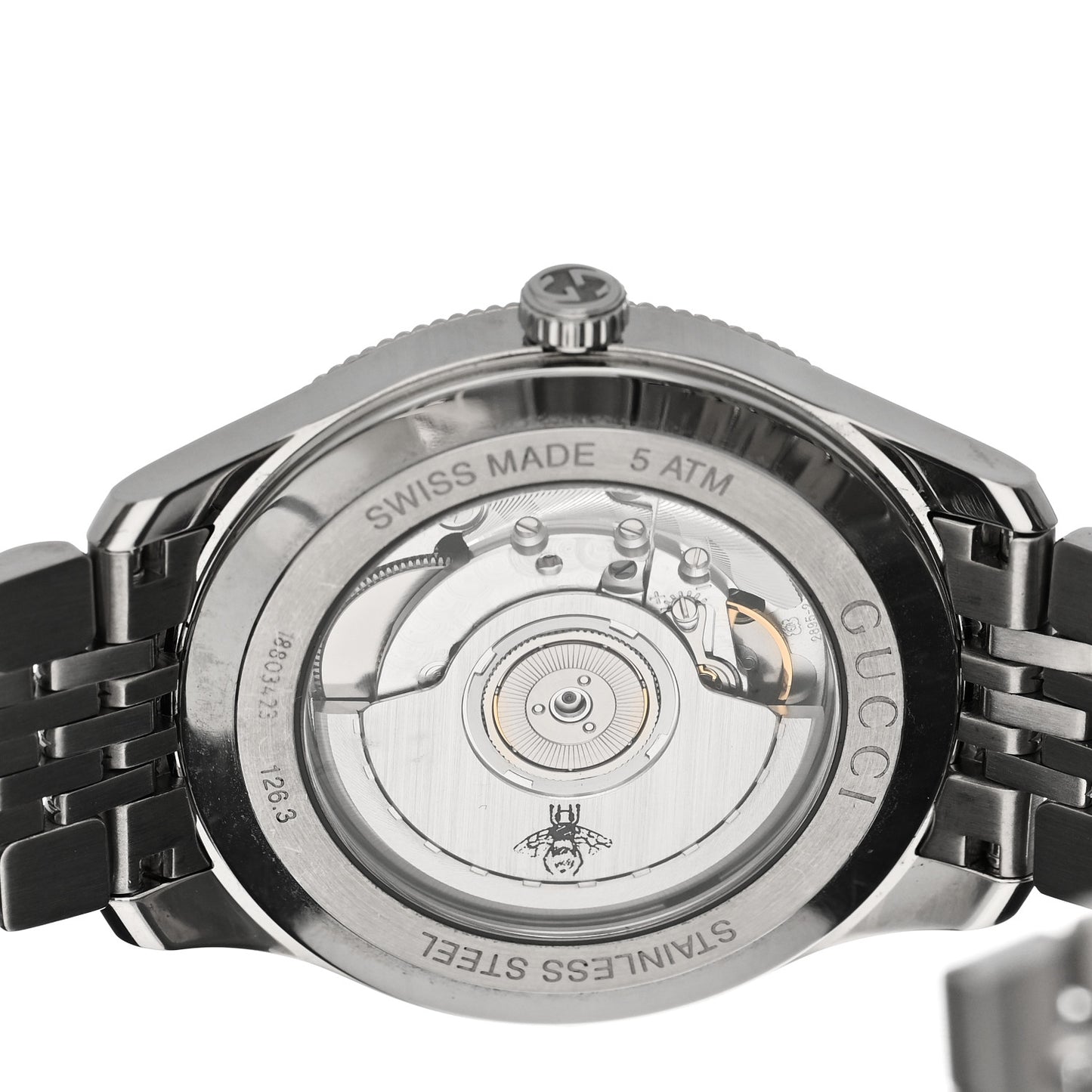 Stainless Steel 40mm G-Timeless Charm Automatic Watch Black Black