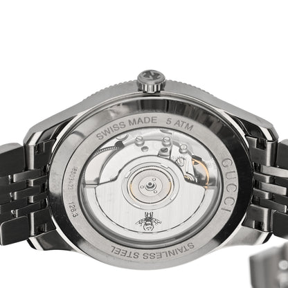 Gucci Stainless Steel 40mm G-Timeless Charm Automatic Watch Black Black 4 of 4