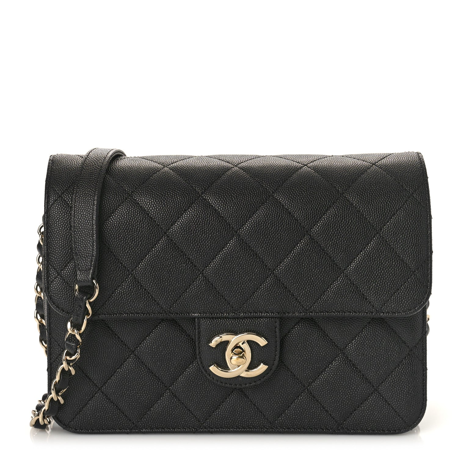 Chanel Caviar Quilted Large Like A Wallet Flap Black 1 of 9