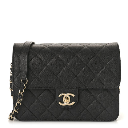 Chanel Caviar Quilted Large Like A Wallet Flap Black 1 of 9