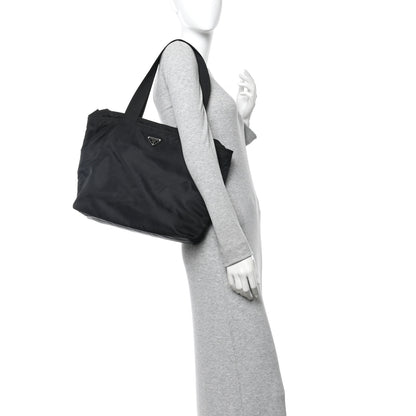 Prada Tessuto Nylon Shopping Tote Black 2 of 11