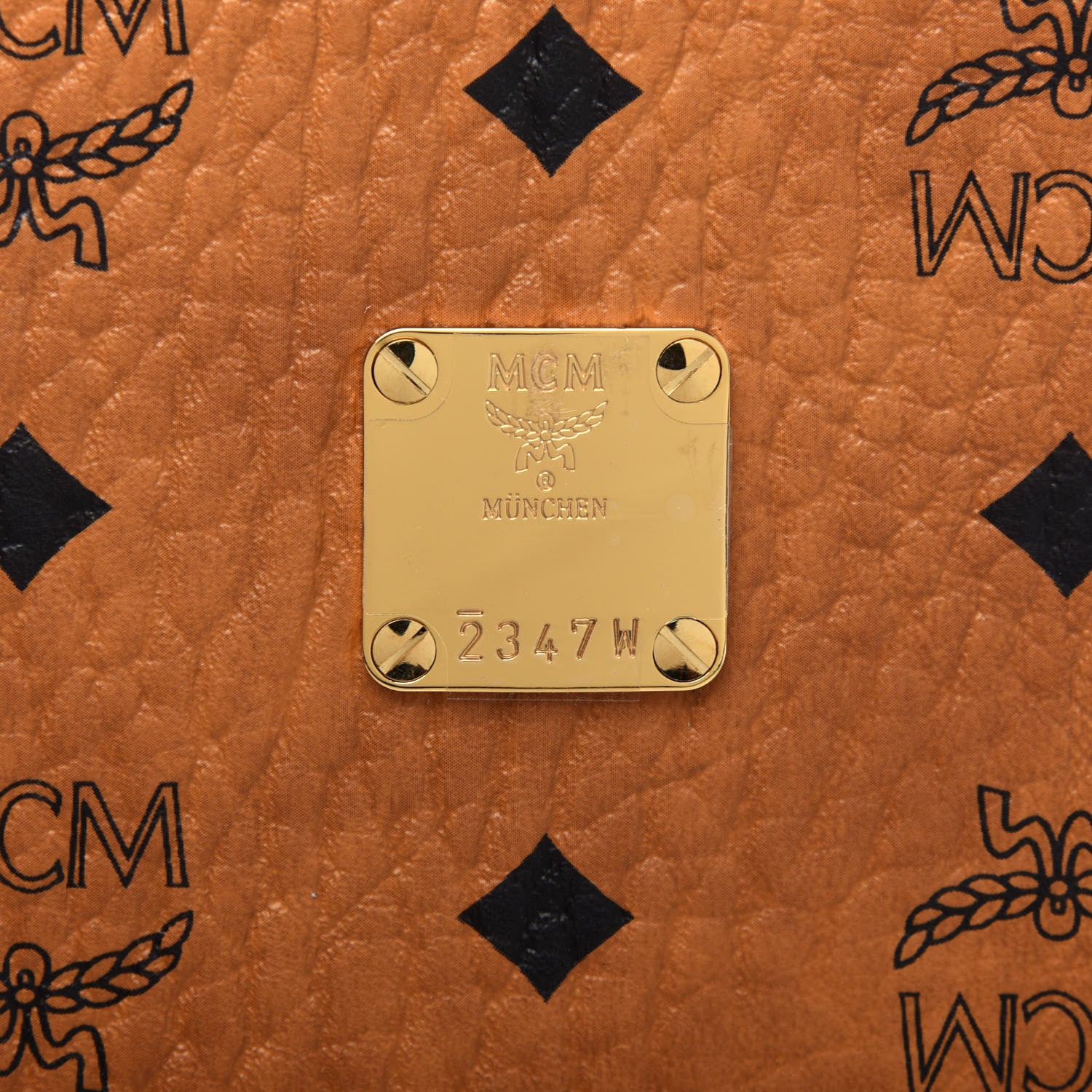 MCM Visetos Crossbody Camera Bag Cognac 17 of 17