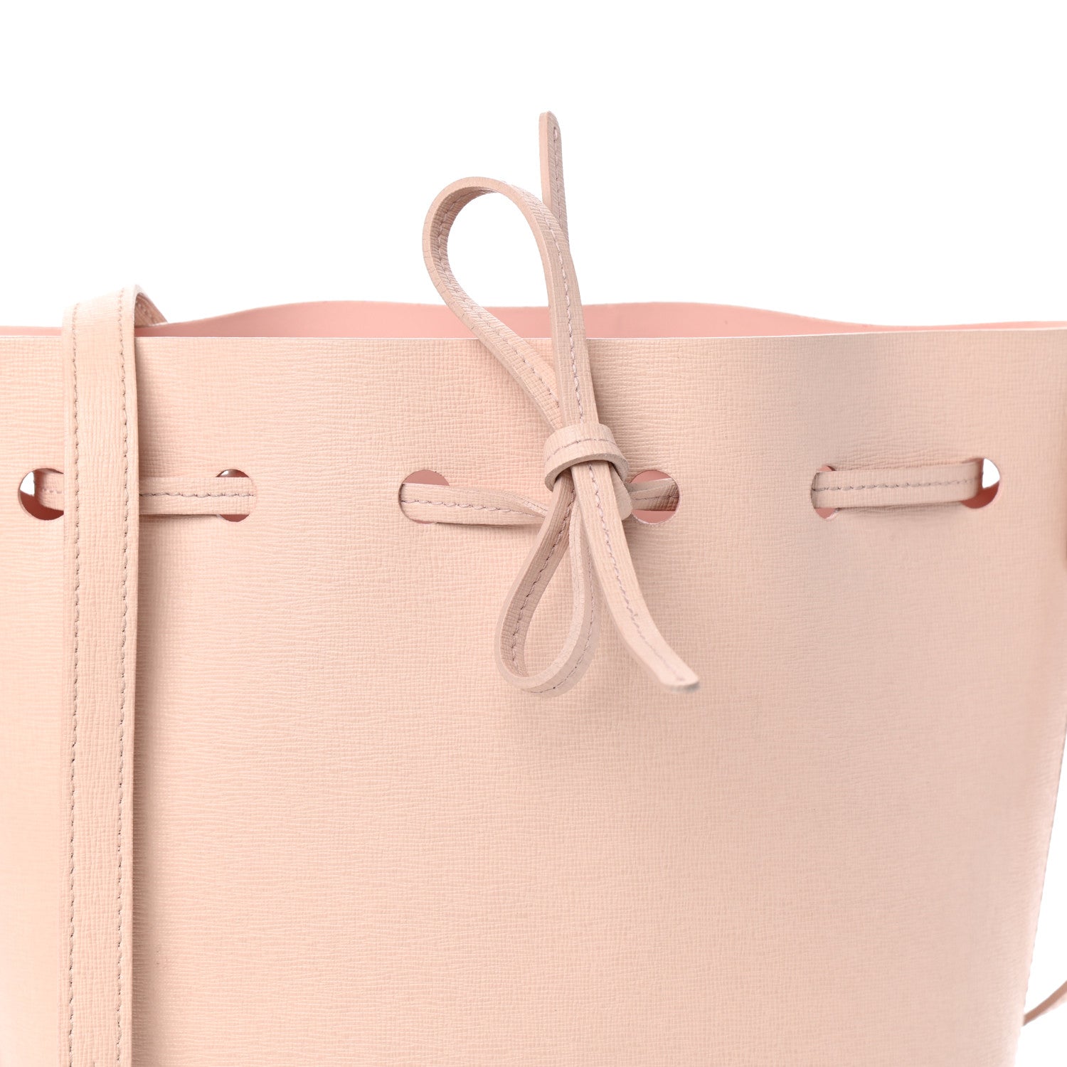 Mansur Gavriel Saffiano Mini Bucket Bag Rosa 7 of 9