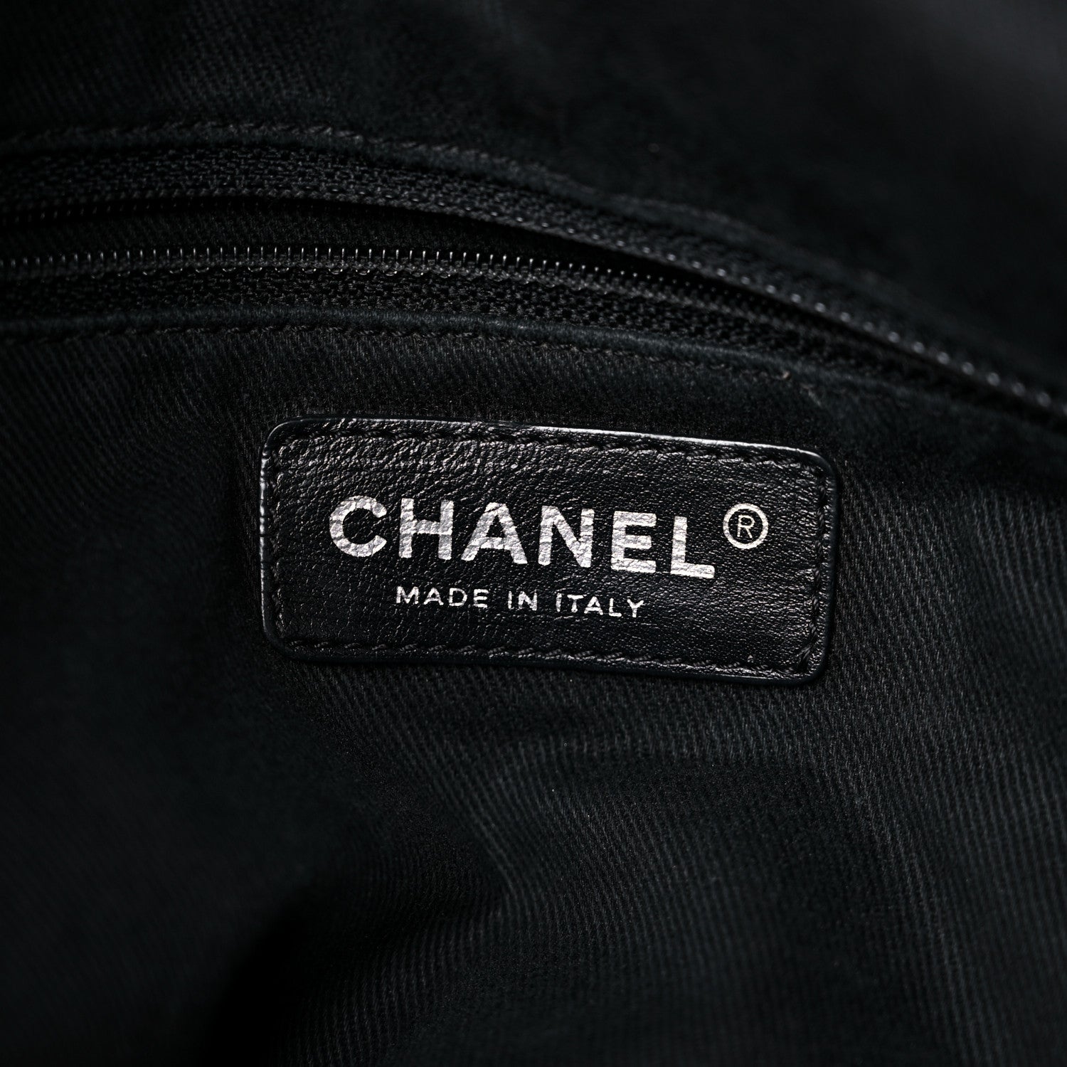 Chanel Distressed Lambskin Vintage Ligne Lady Braid Tote Black 6 of 16