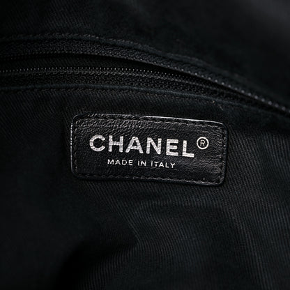 Chanel Distressed Lambskin Vintage Ligne Lady Braid Tote Black 6 of 16