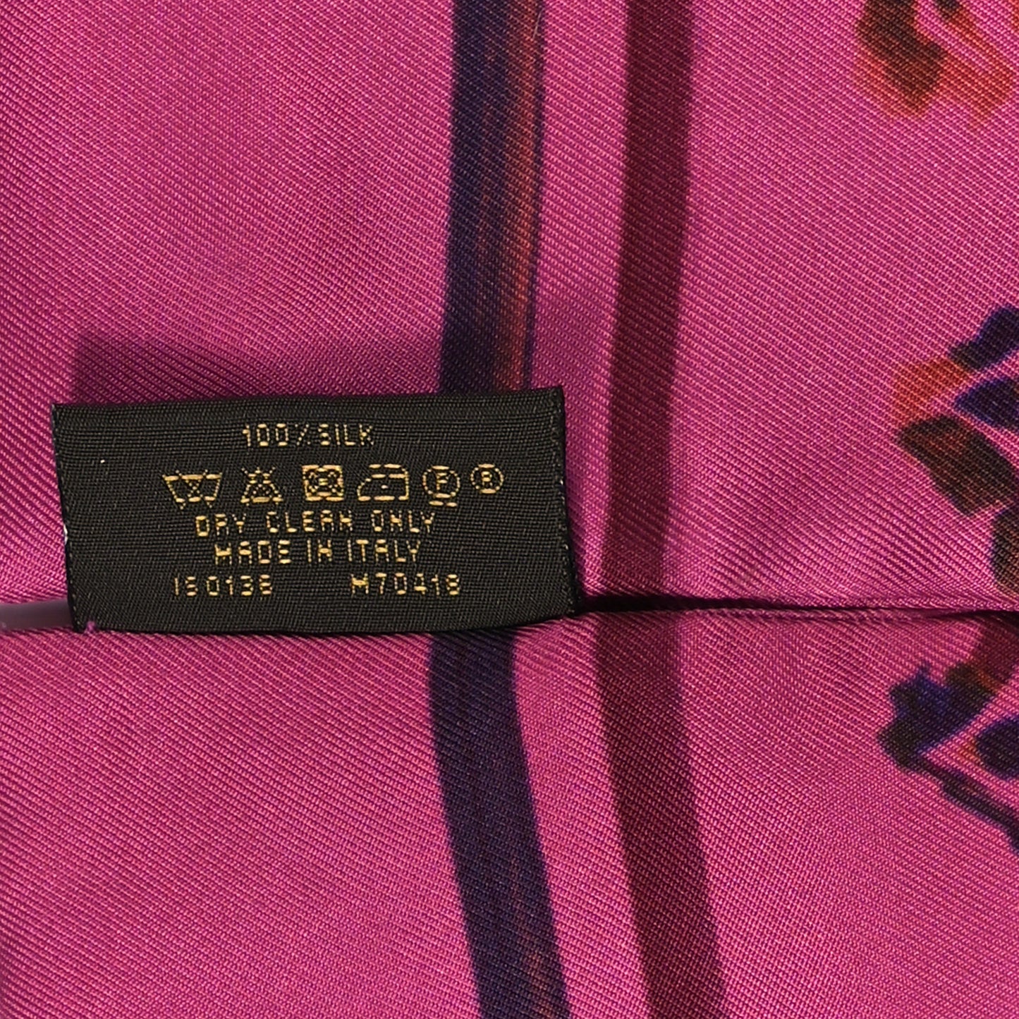 Silk Monogram Rainbow Giant Bandeau Coquelicot