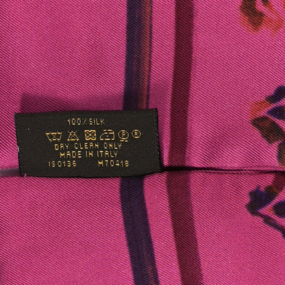 Louis Vuitton Silk Monogram Rainbow Giant Bandeau Coquelicot 4 of 4