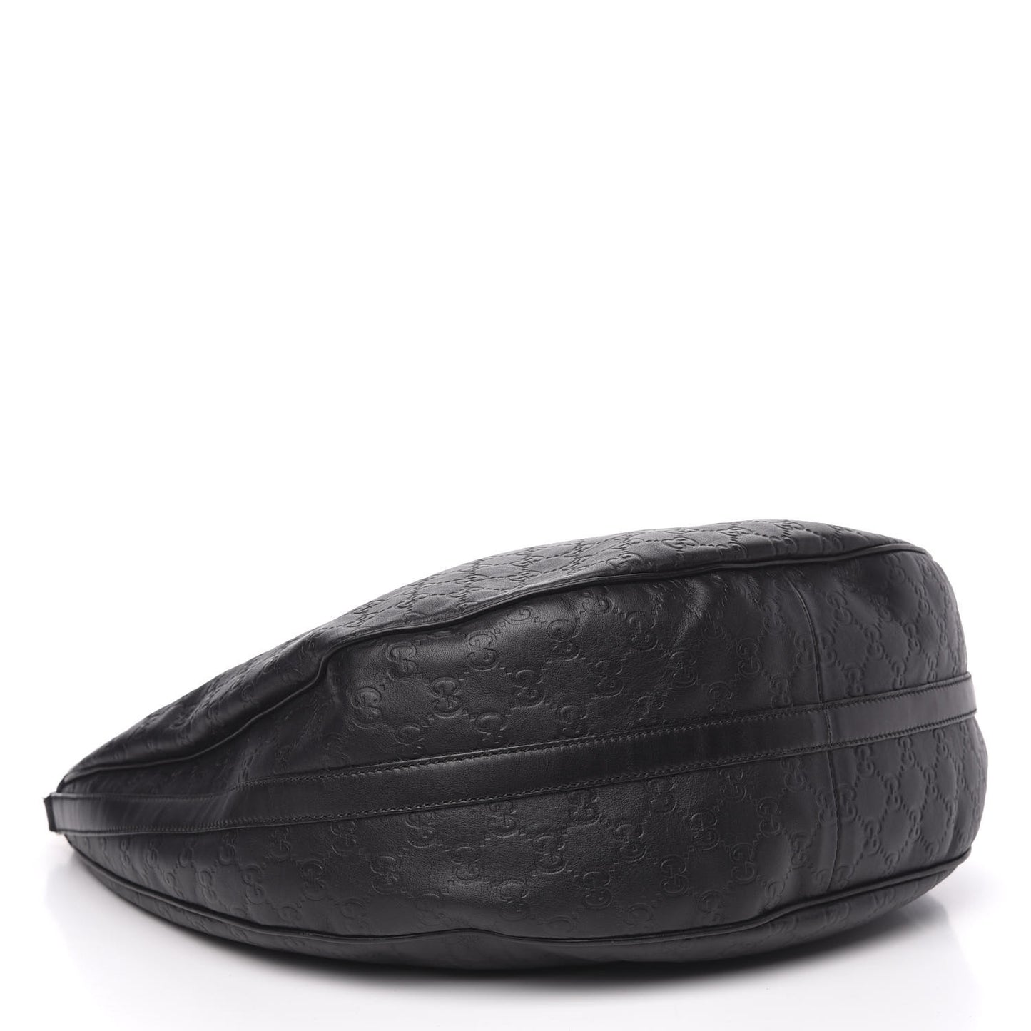 Guccissima Large GG Twins Hobo Black