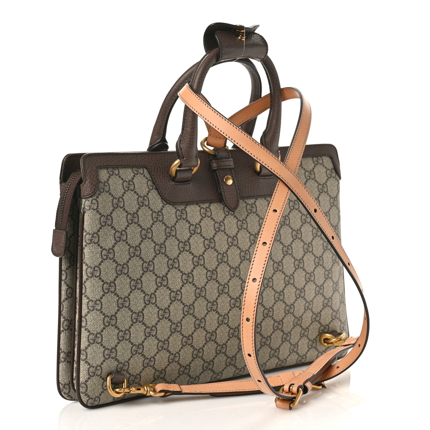 Gucci GG Supreme Monogram Web Ophidia Convertible Backpack Beige New Acero 3 of 8
