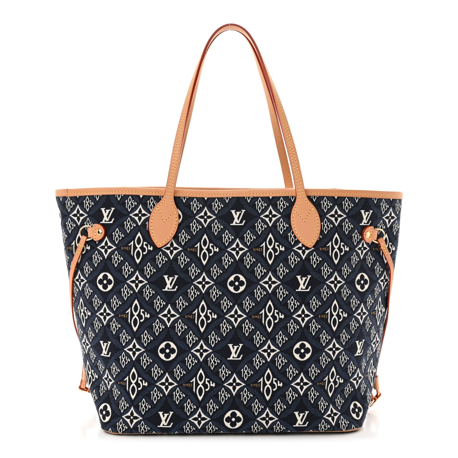 Louis Vuitton Jacquard Since 1854 Neverfull MM Blue 1 of 12