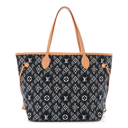 Louis Vuitton Jacquard Since 1854 Neverfull MM Blue 1 of 12