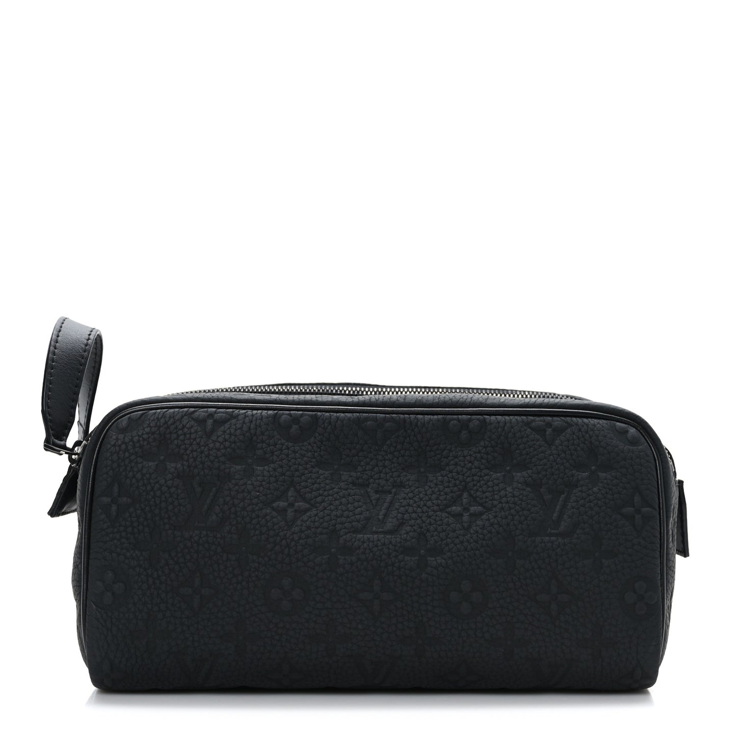 Taurillon Monogram Dopp Kit Toilet Pouch Black