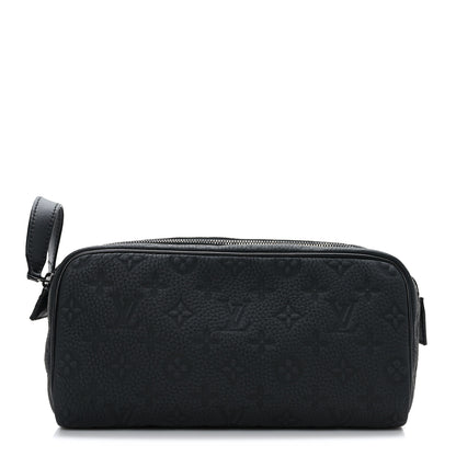Louis Vuitton Taurillon Monogram Dopp Kit Toilet Pouch Black 1 of 10