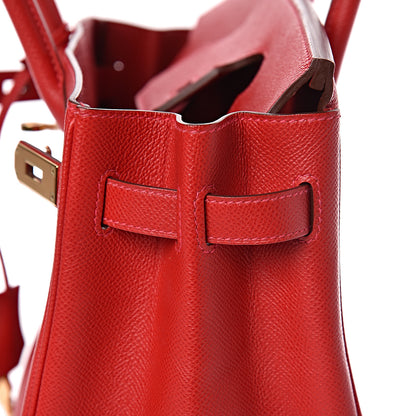Hermes Epsom Birkin 30 Rouge Casaque 24 of 49