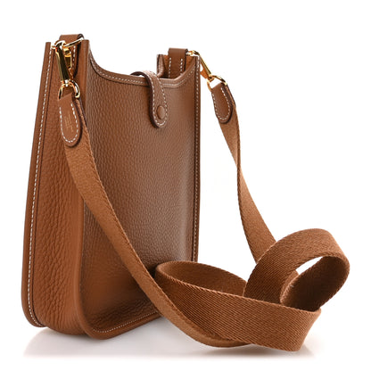 Hermes Taurillon Clemence Evelyne TPM Gold 3 of 11