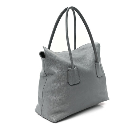 Burberry London Grainy Calfskin Medium Baynard Tote Storm Grey 3 of 9