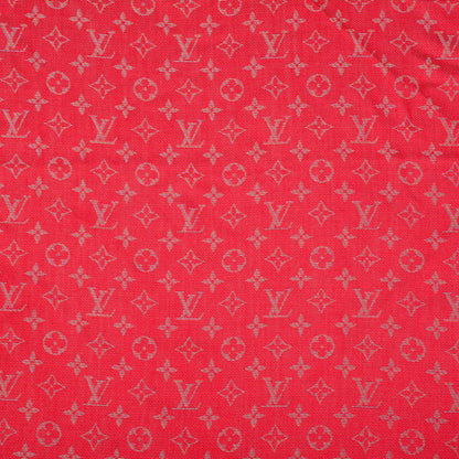 Louis Vuitton Wool Silk Monogram Rainbow Shawl Rubis 1 of 5