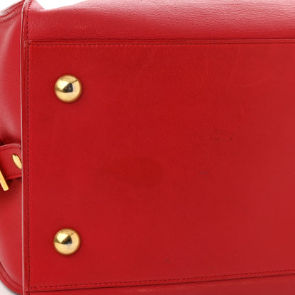 Saint Laurent Calfskin Medium Classic Y Cabas Red 10 of 11