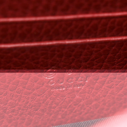 Gucci Dollar Calfskin Interlocking G Chain Wallet Red 6 of 10