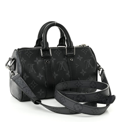Louis Vuitton Reverse Monogram Eclipse Keepall XS Black 3 of 9