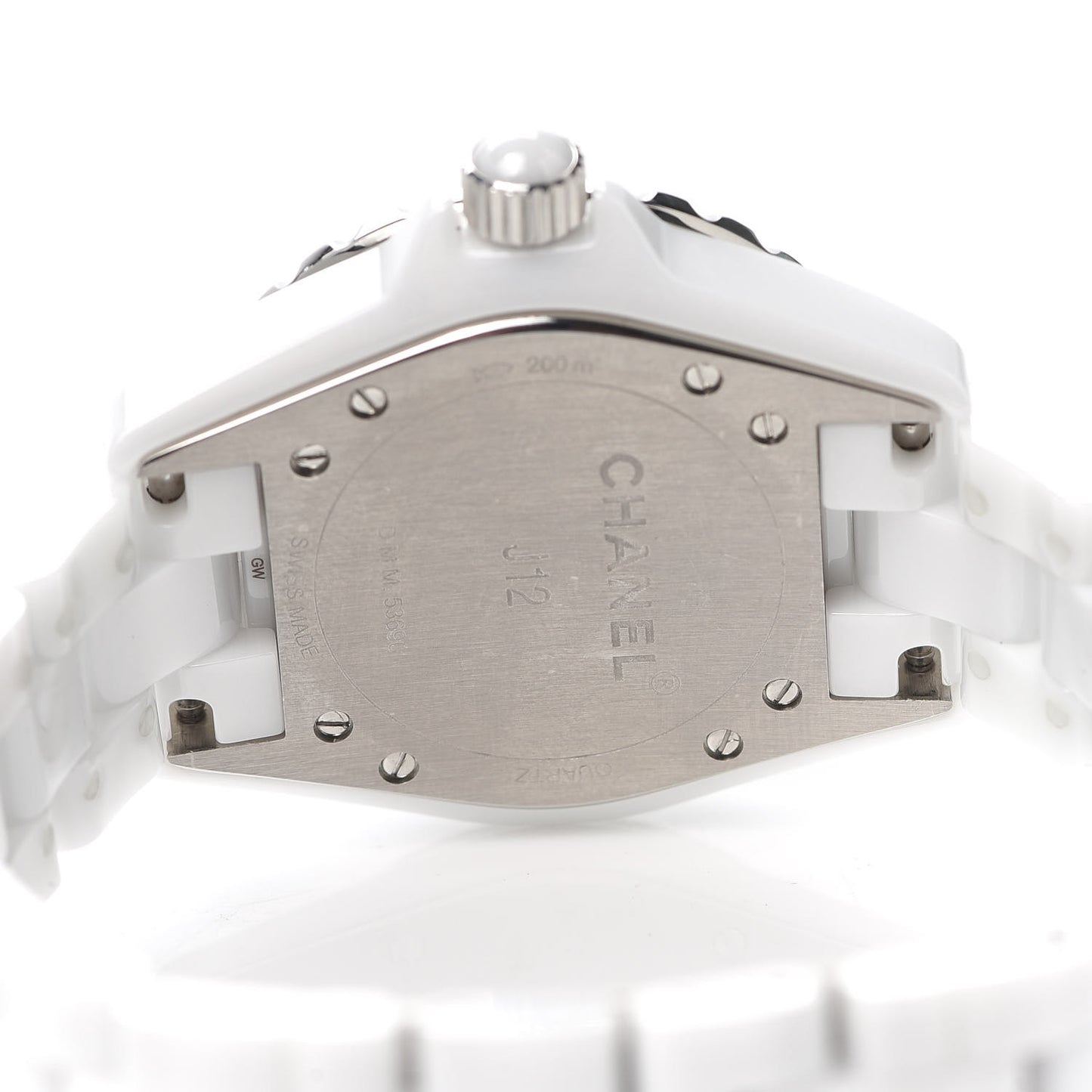 Stainless Steel Ceramic 33mm J12 Quartz Watch White