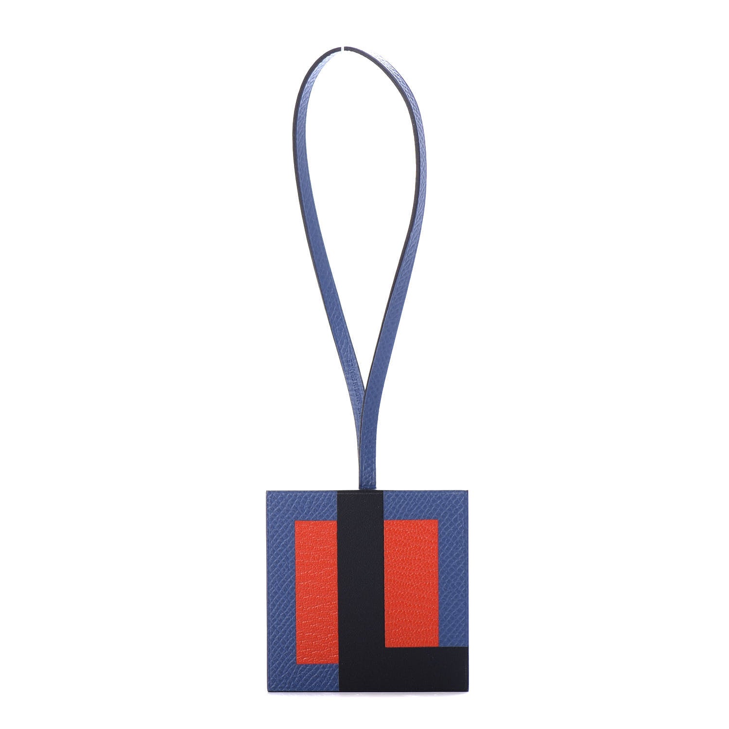Hermes Epsom Sombrero Chevre Mysore Lettre Au Carre L Charm Bleu Brighton Capucine Bleu Obscur 1 of 5