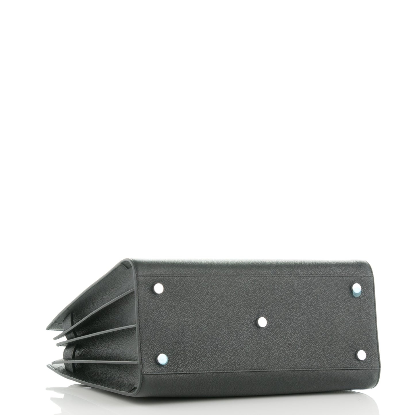 Grained Calfskin Small Sac De Jour Black