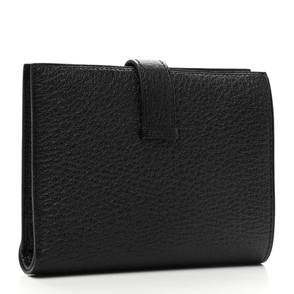 Hermes Chevre Mysore Bearn Compact Wallet Black 3 of 7