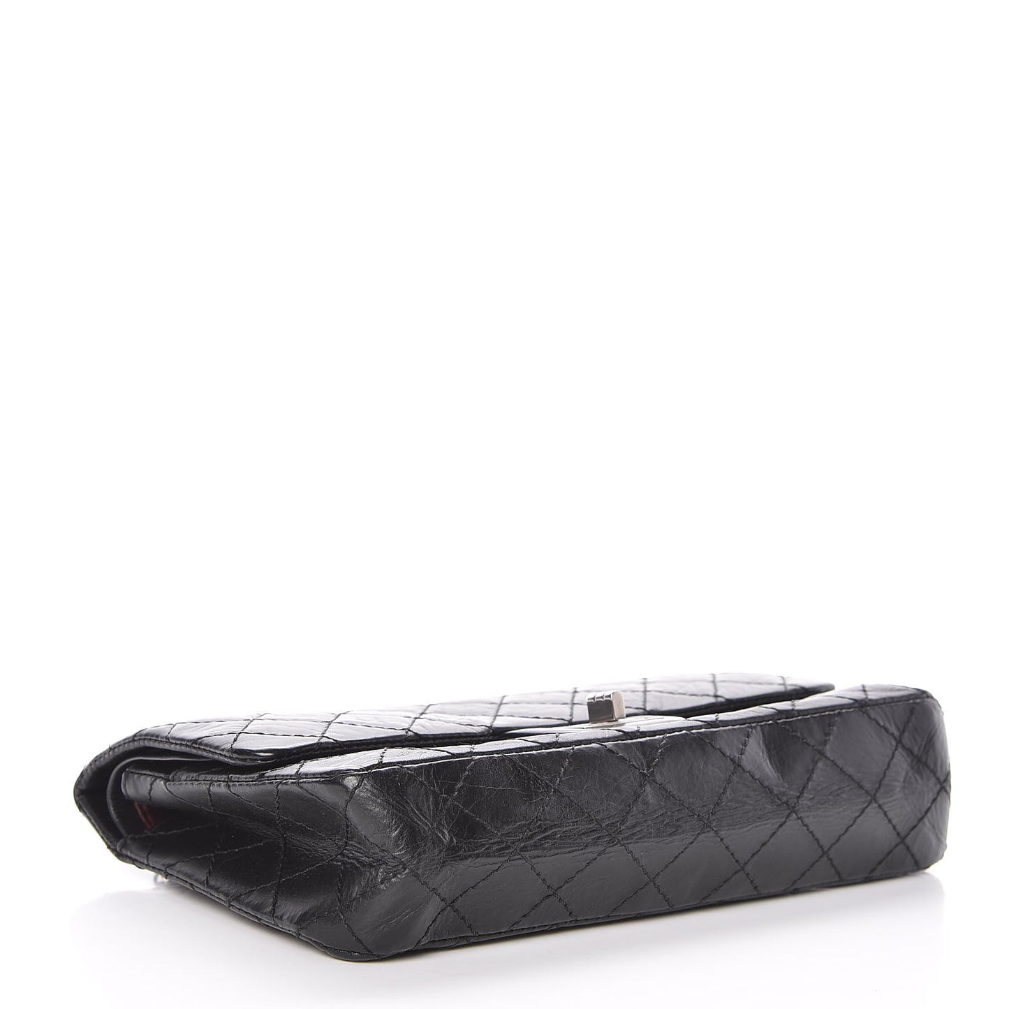 Aged Calfskin Quilted 2.55 Reissue 225 Flap Black