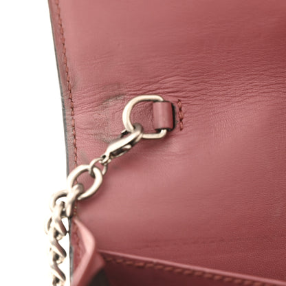 Gucci GG Supreme Monogram Blooms Chain Wallet Beige Multicolor Dry Rose 7 of 13