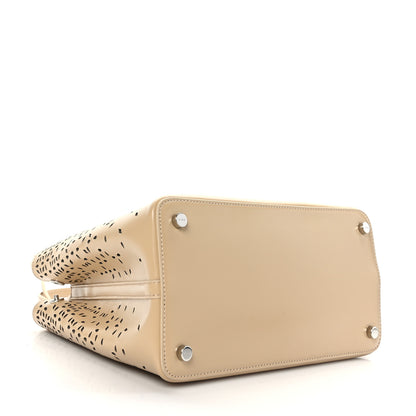 Alaia Palmelatto Calfskin Fiori Degrade Mina 25 Bag Sable 5 of 9