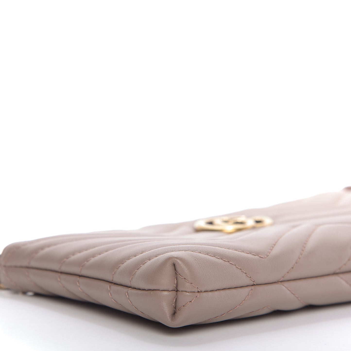Calfskin Matelasse Mini GG Marmont Chain Bag Porcelain Rose