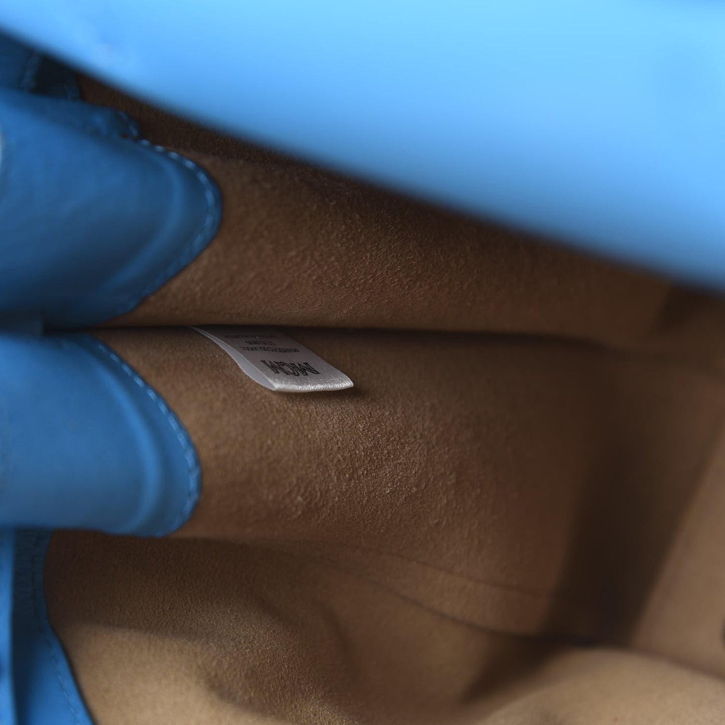 Grained Calfskin Large Milla Convertible Backpack Tile Blue