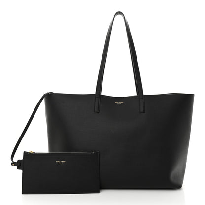 Saint Laurent Calfskin East West Shopping Tote Black 3 of 13