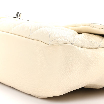 Chanel Caviar Quilted Jumbo Easy Flap Dark White 10 of 10