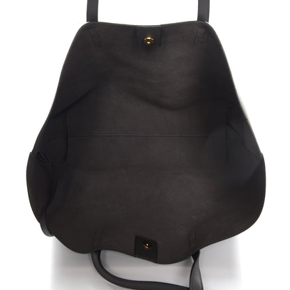 Saint Laurent Calfskin Large Shopping Tote Dark Anthracite 6 of 10
