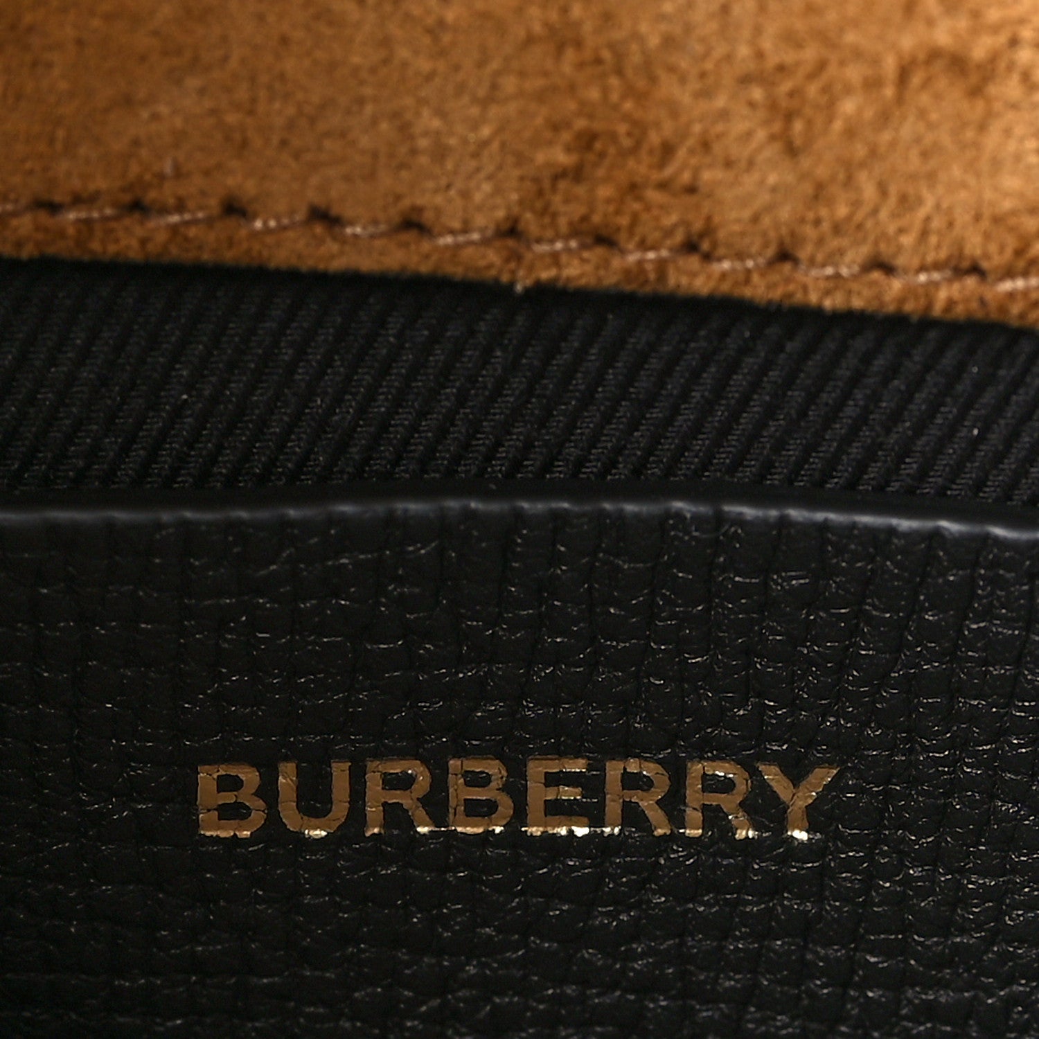 Burberry Derby Calfskin House Check Baby Macken Crossbody Bag Black 6 of 8