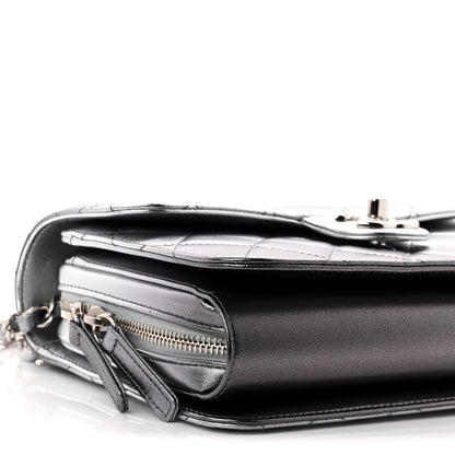 Chanel Metallic Lambskin Large Like A Wallet Flap Silver 9 of 11