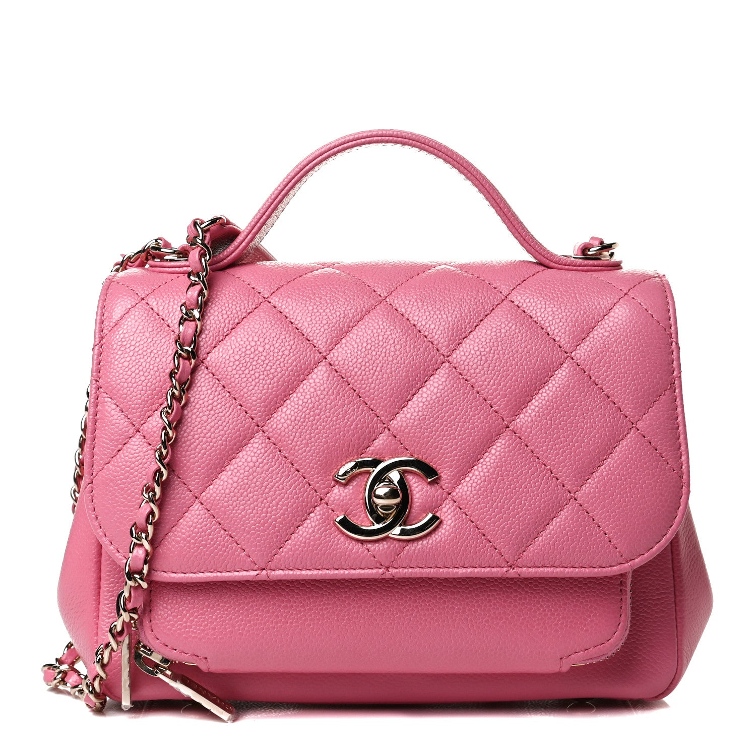 Chanel Caviar Quilted Small Business Affinity Flap Pink 1 of 15