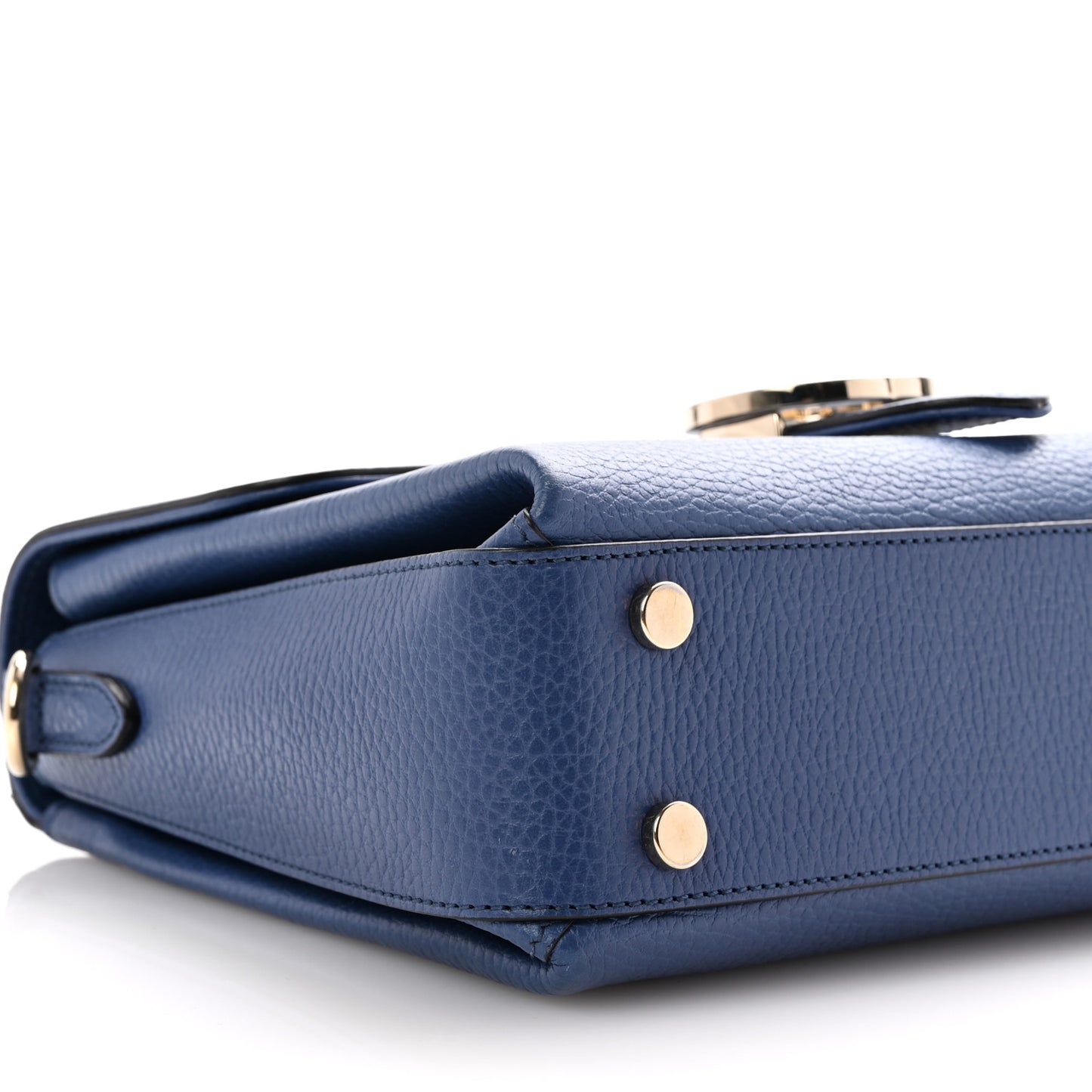 Dollar Calfskin Interlocking G Top Handle Shoulder Bag Caspian